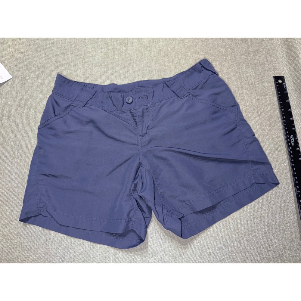 Columbia PFG Womens Navy Blue Fishing Shorts Performance Outdoor Size M‎